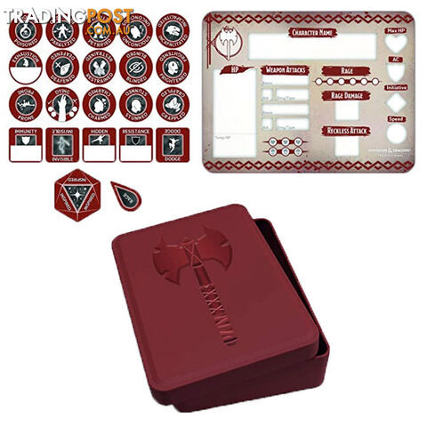 Dungeons & Dragons Barbarian Class Token Set - Gale Force Nine - Tabletop Role Playing Game GTIN/EAN/UPC: 9420020251168