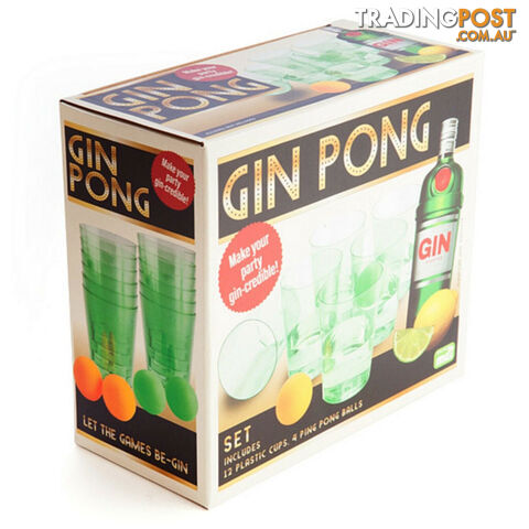 Gin Pong Drinking Game - MDI Aus - Tabletop Board Game GTIN/EAN/UPC: 9318051131941
