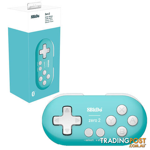 8Bitdo Zero 2 Bluetooth Gamepad (Turquoise) - 8Bitdo - Multiplatform GTIN/EAN/UPC: 6922621501121