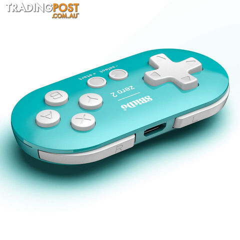 8Bitdo Zero 2 Bluetooth Gamepad (Turquoise) - 8Bitdo - Multiplatform GTIN/EAN/UPC: 6922621501121 - photo 4 of 6