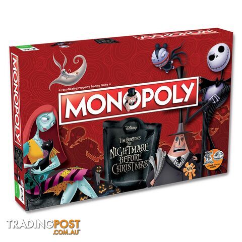 Monopoly: Tim Burton's The Nightmare Before Christmas Board Game - Hasbro Gaming USHAS2015067301 - Tabletop Board Game GTIN/EAN/UPC: 5053410002442