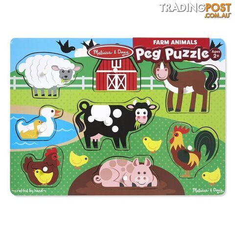 Melissa & Doug Farm Peg Puzzle - Melissa & Doug - Toys Games & Puzzles GTIN/EAN/UPC: 000772090506