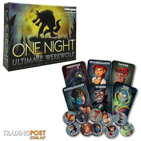 One Night Ultimate Werewolf Card Game - Bezier Games ASM098 - Tabletop Card Game GTIN/EAN/UPC: 689070013563