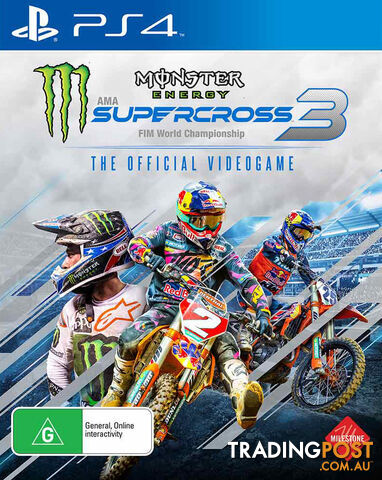 Monster Energy Supercross 3 (PS4) - 18POINT2 - PS4 Software GTIN/EAN/UPC: 8057168500141