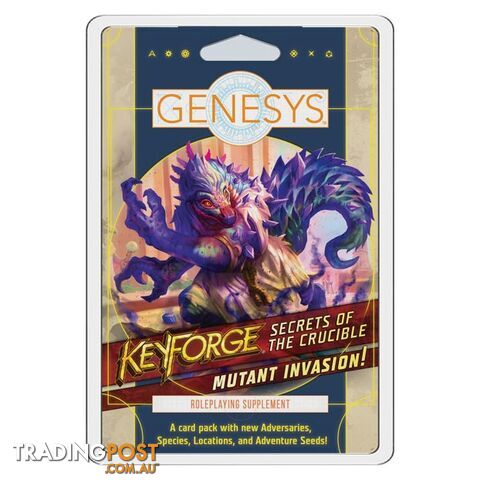 Genesys Keyforge Secrets of the Crucible Mutant Invasion Roleplaying Supplement - Fantasy Flight Games - Tabletop Role Playing Game GTIN/EAN/UPC: 841333111892