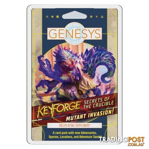 Genesys Keyforge Secrets of the Crucible Mutant Invasion Roleplaying Supplement - Fantasy Flight Games - Tabletop Role Playing Game GTIN/EAN/UPC: 841333111892