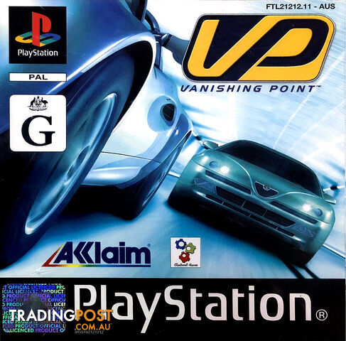 Vanishing Point (PS1) - Acclaim Entertainment - Retro PS1 Software GTIN/EAN/UPC:...