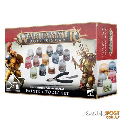 Warhammer: Age of Sigmar Paints + Tools Set - Games Workshop - Tabletop Miniatures GTIN/EAN/UPC: 5011921157471