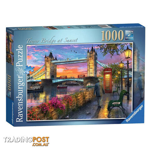 Ravensburger Tower Bridge at Sunset 1000 Piece Jigsaw Puzzle - Ravensburger - Tabletop Jigsaw Puzzle GTIN/EAN/UPC: 4005556150335