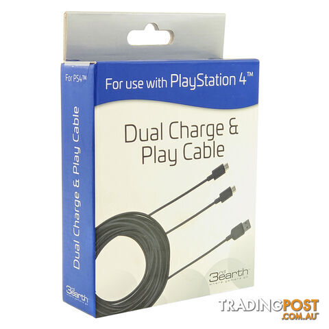 3rd Earth Dual Charge & Play Cable for PS4 - 3rd Earth - PS4 Accessory GTIN/EAN/UPC: 7846723214644