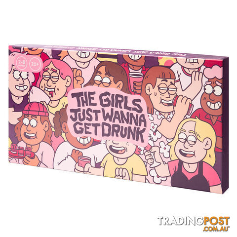 The Girls Just Wanna Get Drunk Board Game - Game Kings Studios - Tabletop Board...