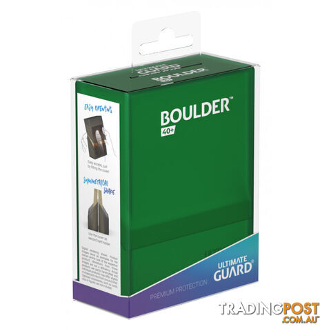 Ultimate Guard Boulder 40+ Standard Size Deck Case (Emerald) - Ultimate Guard - Tabletop Trading Cards Accessory GTIN/EAN/UPC: 4056133017749