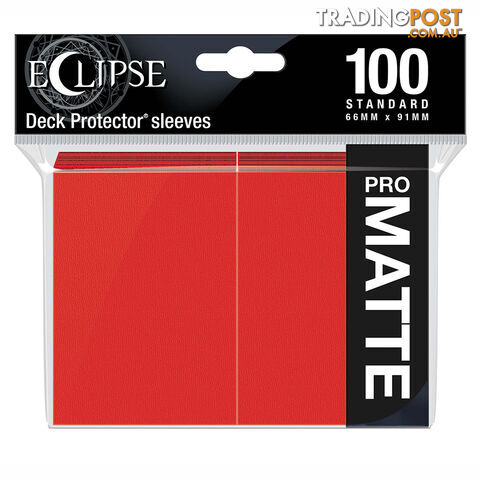 Ultra Pro Eclipse Matte Deck Protectors 100 Pack (Apple Red) - Ultra Pro - Tabletop Trading Cards Accessory GTIN/EAN/UPC: 074427156169