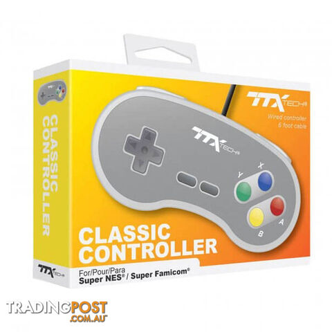 TTX Classic Controller For SNES - Teknogame - Retro SNES GTIN/EAN/UPC: 722267833602