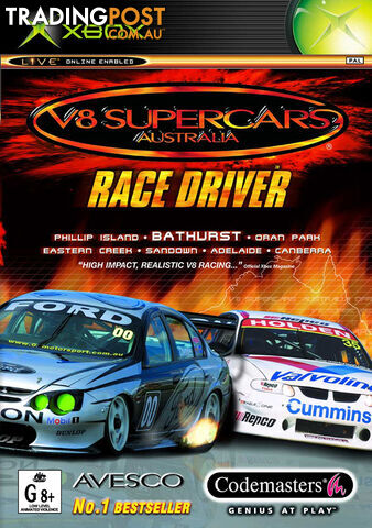 V8 Supercars Australia Race Driver [Pre-Owned] (Xbox (Original)) - Retro Xbox...