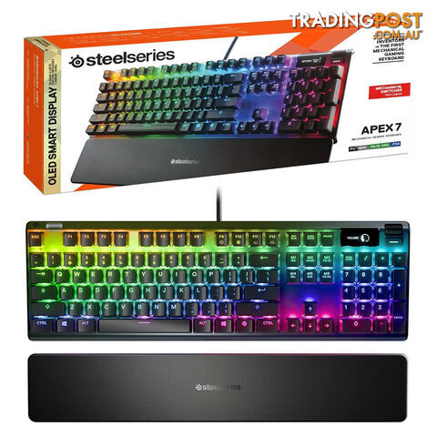 Steelseries Apex 7 RGB Mechanical Gaming Keyboard (Red Switch) - Steelseries - PC Accessory GTIN/EAN/UPC: 5707119032704