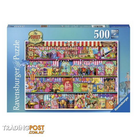 Ravensburger The Sweet Shop 500 Piece Jigsaw Puzzle - Ravensburger - Tabletop Jigsaw Puzzle GTIN/EAN/UPC: 4005556146536