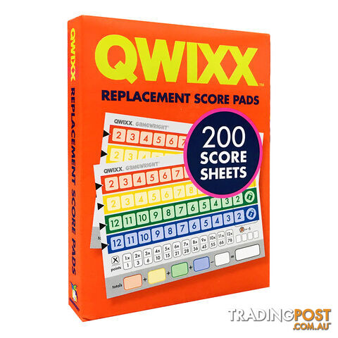 Qwixx Dice Game Replacement Score Pads - Gamewright GWI12011 - Tabletop Dice Game GTIN/EAN/UPC: 759751120115