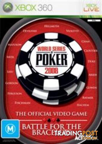 World Series Of Poker 2008 Bracelets [Pre-Owned] (Xbox 360) - Activision - P/O...