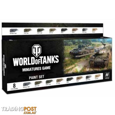 World of Tanks Miniatures Game Paint Set - Acrylicos Vallejo S.L. - Tabletop...