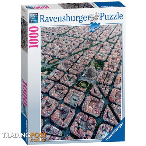 Ravensburger Barcelona von Oben 1000 Piece Jigsaw Puzzle - Ravensburger - Tabletop Jigsaw Puzzle GTIN/EAN/UPC: 4005556151875