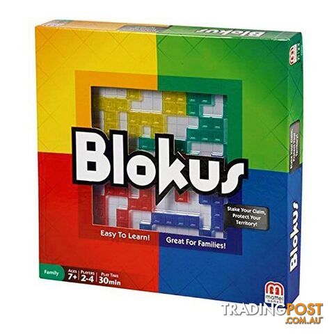 Blokus Board Game - Mattel Games TTGBLOKUS - Tabletop Board Game GTIN/EAN/UPC: 746775363840