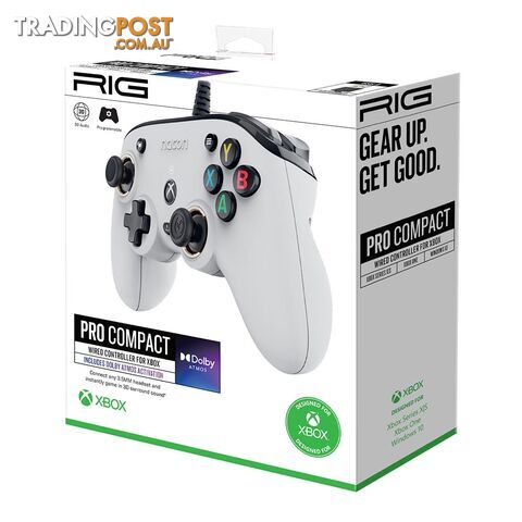 Nacon RIG Pro Compact Wired Controller for Xbox Series X|S, Xbox One & PC (White) - Nacon - Xbox Series X Accessory GTIN/EAN/UPC: 850018522618
