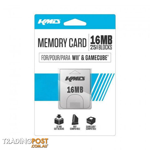 KMD 16mb Memory Card for Gamecube & Wii - KMD - Retro GameCube Accessory...
