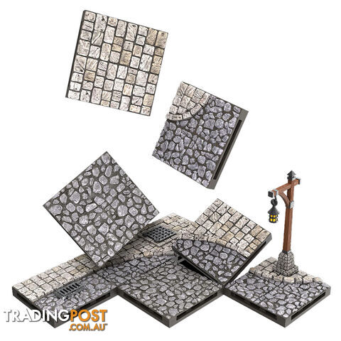 Warlock Tiles Town & Village Town Square - WizKids - Tabletop Role Playing Game GTIN/EAN/UPC: 634482165218