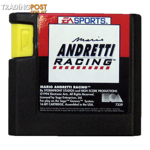 Andretti racing [Pre-Owned] (Mega Drive) - EA Sports - Retro Mega Drive Software GTIN/EAN/UPC: 014633072594