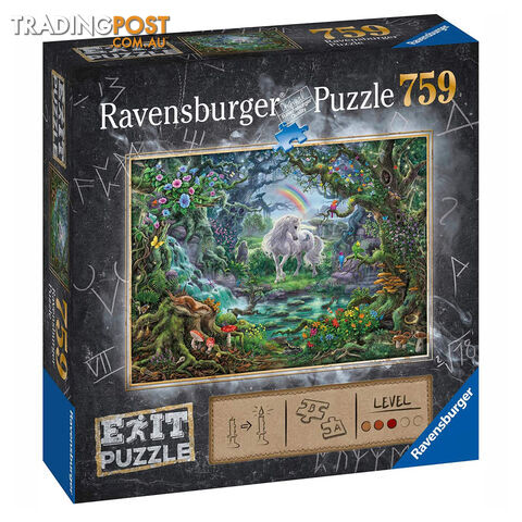 Ravensburger Escape Puzzles The Unicorn 759 Piece Jigsaw Puzzle - Ravensburger - Tabletop Jigsaw Puzzle GTIN/EAN/UPC: 4005556165124