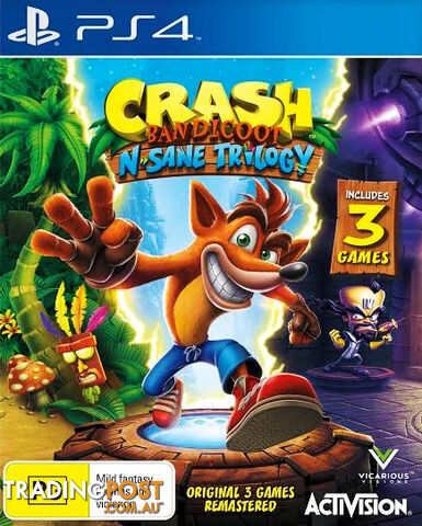 Crash Bandicoot N.Sane Trilogy [Pre-Owned] (PS4) - Activision - P/O PS4 Software GTIN/EAN/UPC: 5030917212321