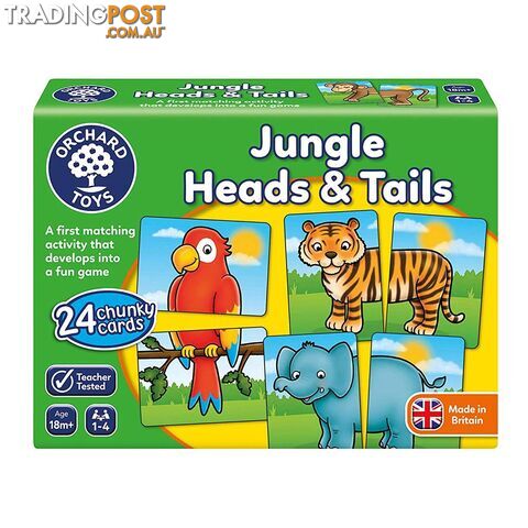 Orchard Toys Jungle Heads & Tails Tile Game - Orchard Toys - Tabletop Domino & Tile Game GTIN/EAN/UPC: 5011863103772