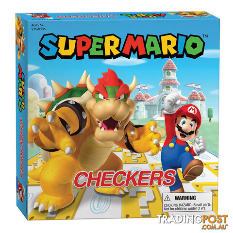 Super Mario Checkers - Super Mario vs Bowser - The Op Games | usaopoly - Tabletop Board Game GTIN/EAN/UPC: 700304152374