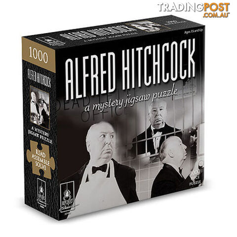 Alfred Hitchcock Mystery 1000 Piece Jigsaw Puzzle - BePuzzled - Tabletop Jigsaw Puzzle GTIN/EAN/UPC: 023332331062