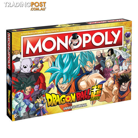 Monopoly: Dragon Ball Super Edition Board Game - Winning Moves - Tabletop Board...