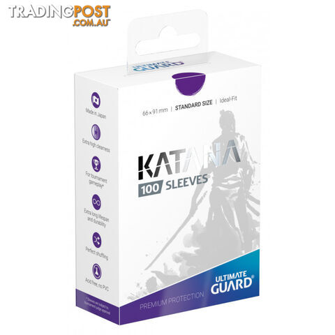 Ultimate Guard Katana 100 Sleeves (Purple) - Ultimate Guard - Tabletop Trading Cards Accessory GTIN/EAN/UPC: 4056133012225