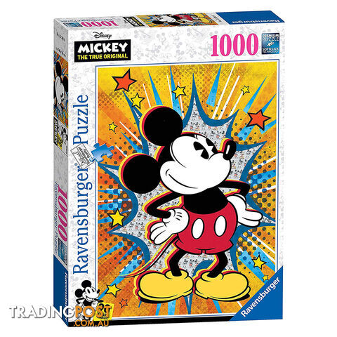 Ravensburger Disney Retro Mickey Mouse 1000 Piece Jigsaw Puzzle - Ravensburger - Tabletop Jigsaw Puzzle GTIN/EAN/UPC: 4005556153916