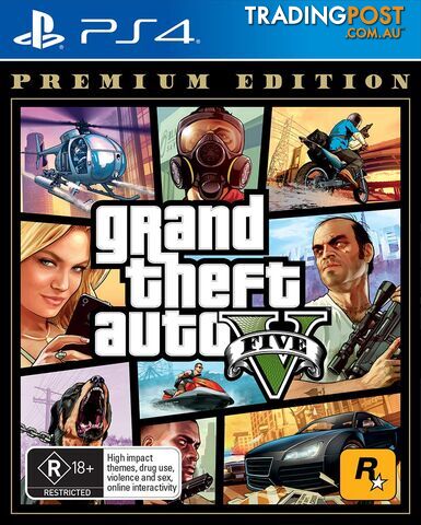 Grand Theft Auto V Premium Edition (PS4) - Rockstar Games - PS4 Software GTIN/EAN/UPC: 5026555424349