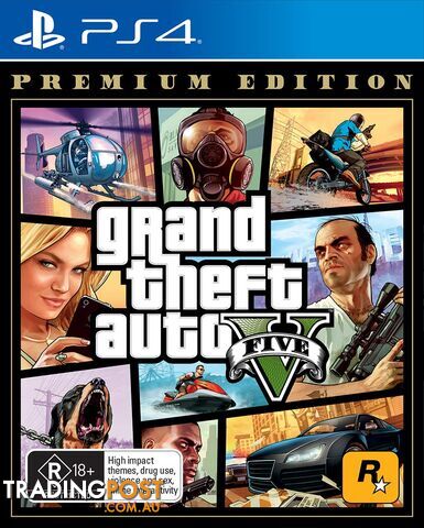 Grand Theft Auto V Premium Edition (PS4) - Rockstar Games - PS4 Software GTIN/EAN/UPC: 5026555424349