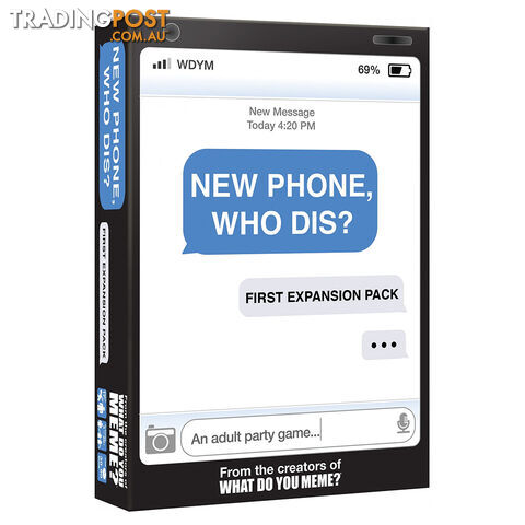 New Phone, Who Dis? Card Game First Expansion - What Do You Meme LLC - Tabletop Card Game GTIN/EAN/UPC: 810816030661