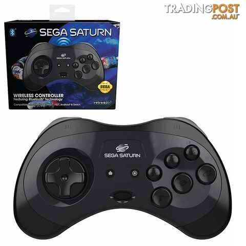 Retro-Bit Sega Saturn Bluetooth Arcade Controller for PC - Retro-bit - Retro Mega Drive Accessory GTIN/EAN/UPC: 7350002937044