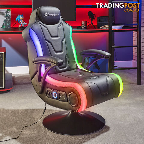 X-Rocker GP Rainstorm SMD RGB 2.1 Gaming Chair - X Rocker - Gaming Chair GTIN/EAN/UPC: 094338210514 - photo 4 of 10