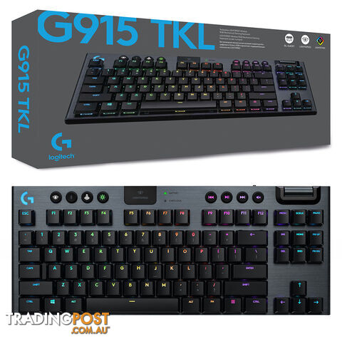 Logitech G915 TKL Lightspeed Wireless GL Clicky RGB Mechanical Gaming Keyboard - Logitech - PC Accessory GTIN/EAN/UPC: 097855155856