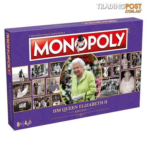 Monopoly HM Queen Elizabeth II Edition Board Game - Hasbro - Tabletop Board Game...
