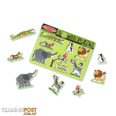 Melissa & Doug Zoo Animals 8 Piece Sound Jigsaw Puzzle - Melissa & Doug - Toys Games & Puzzles GTIN/EAN/UPC: 000772007276 - photo 2 of 2