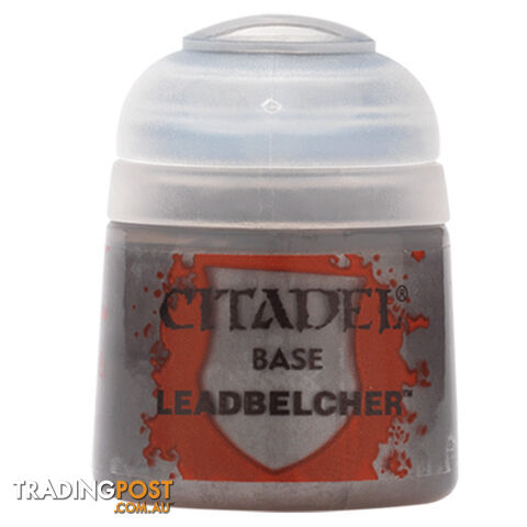 Citadel 12ml Base Paint (Leadbelcher) - Games Workshop - Tabletop Miniatures GTIN/EAN/UPC: 5011921026555