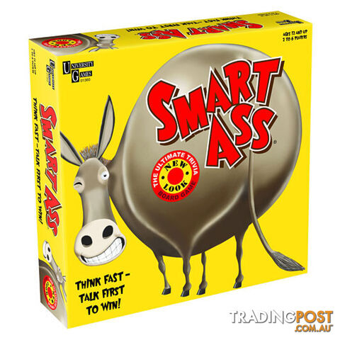 Smart Ass Trivia Board Game - University Games AAA001054 - Tabletop Board Game...