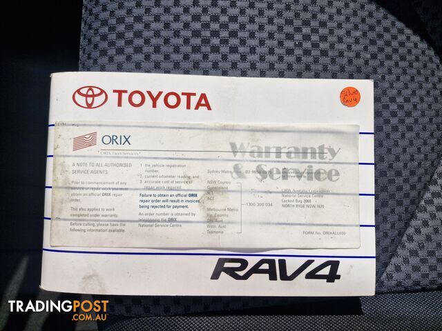 2007 Toyota RAV4 ACA33R CV 4X4 Wagon Automatic