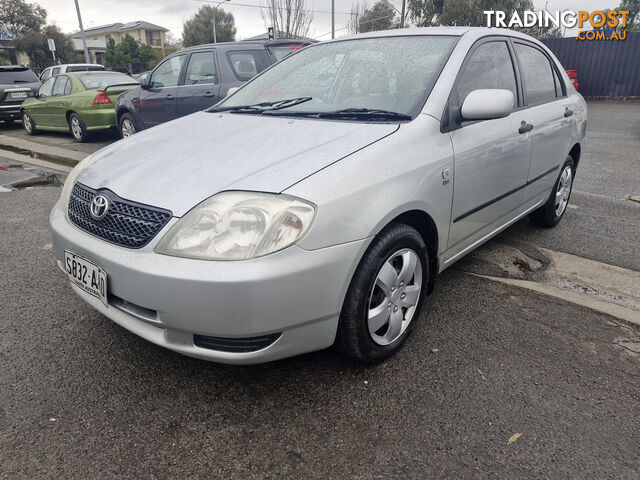 2003 Toyota Corolla ZZE122R ASCENT Sedan Manual